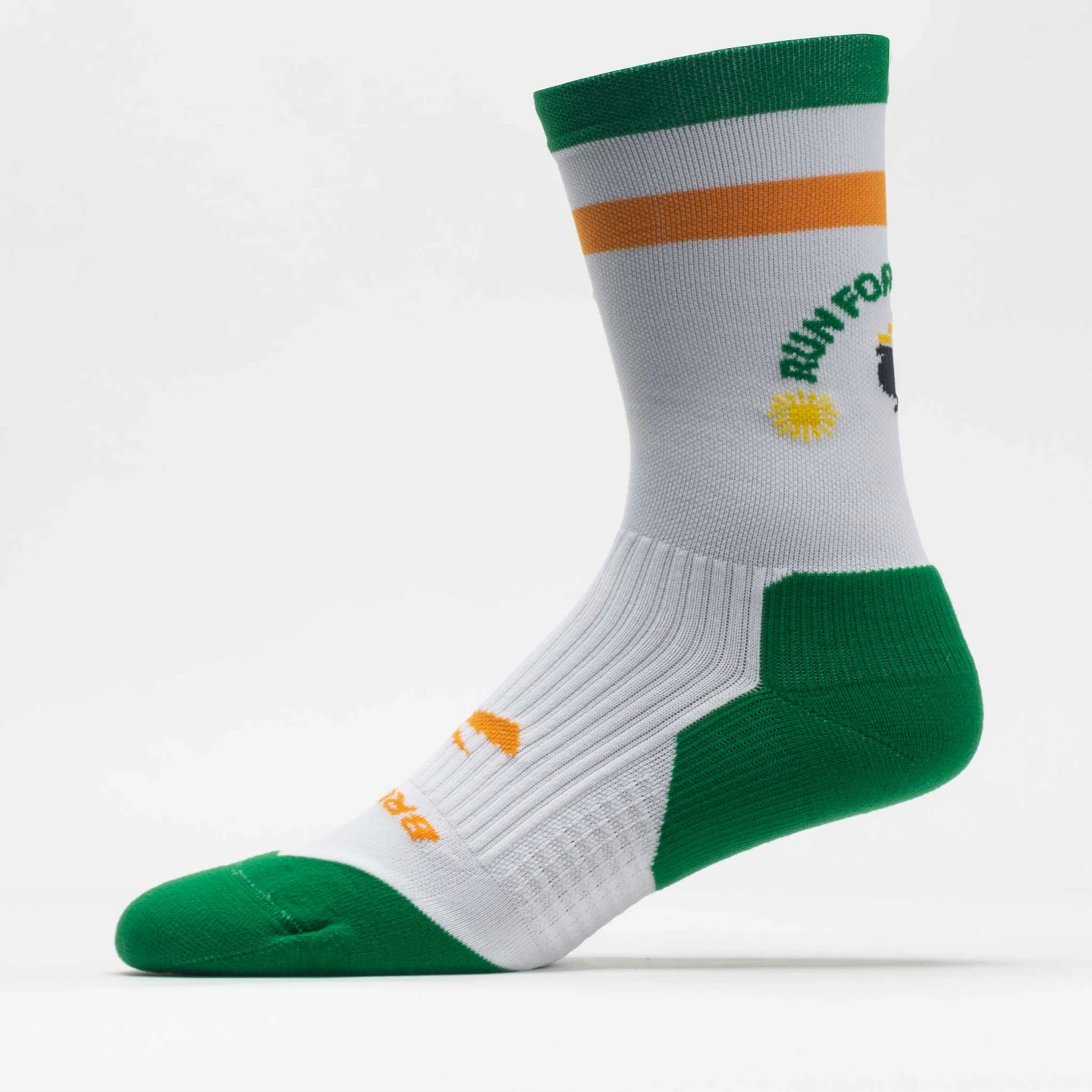 Brooks Run Lucky Ghost Crew Sock