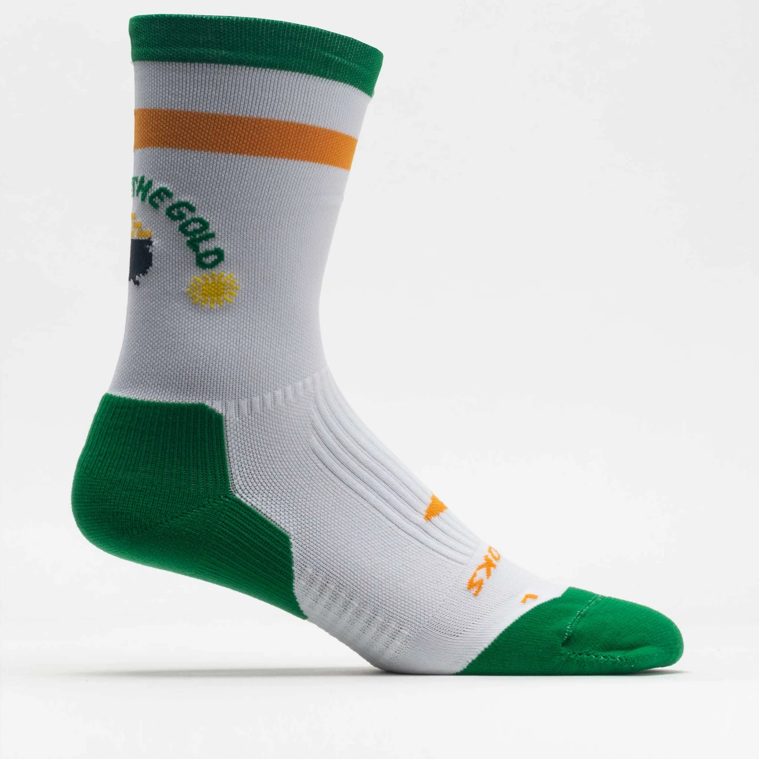 Brooks Run Lucky Ghost Crew Sock - Image 2